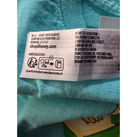 Disney Parks Peter Pan Long Sleeve Graphic Cotton T-Shirt S Turquoise NWOT New - Picture 6 of 6